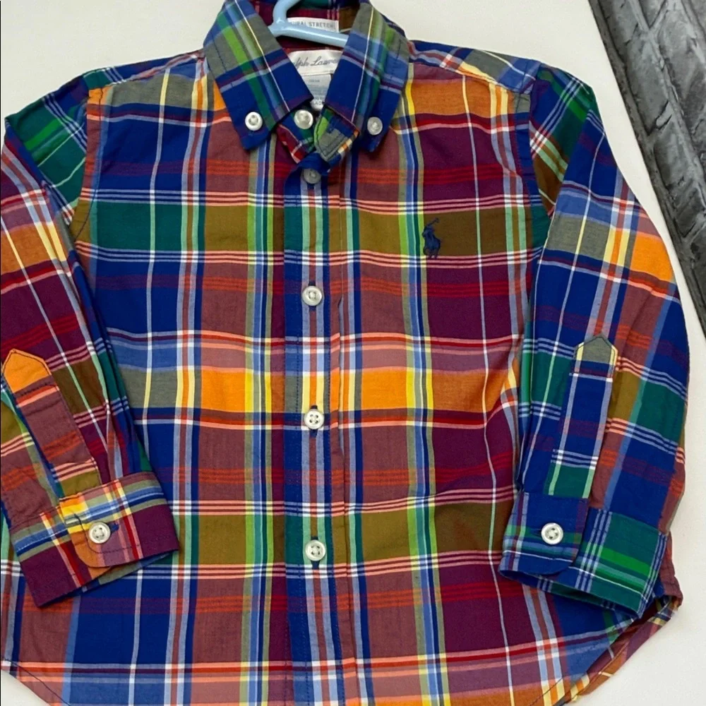 Baby Boy's Ralph‎ Lauren Colorful Plaid Shirt